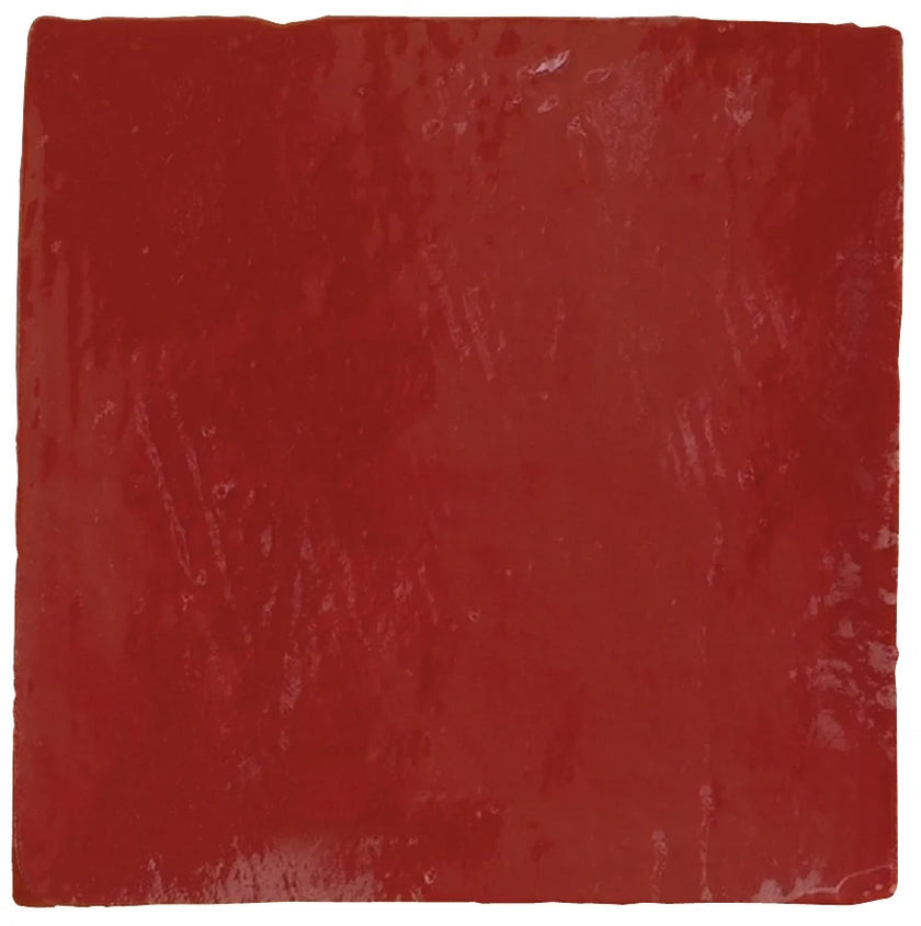 Carrelage Cevica Provenza Craquelé 13x13 Provenza Rojo Antiguo
