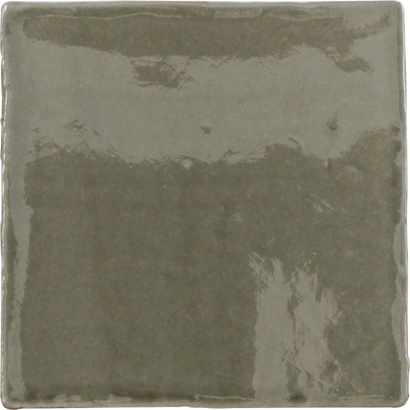 Carrelage Cevica Provenza Craquelé 10x10 Provenza Verde Alga
