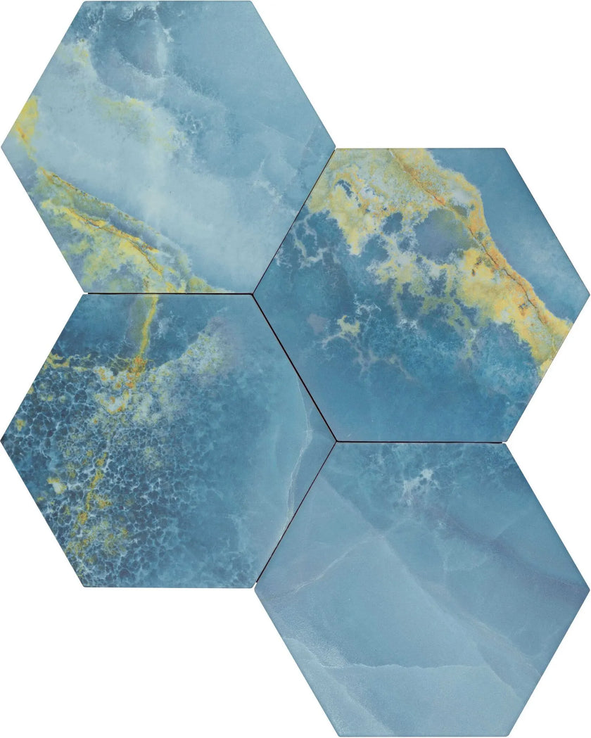 Carrelage Cevica Rock Star 14x16 Onice Blue (Hex.)