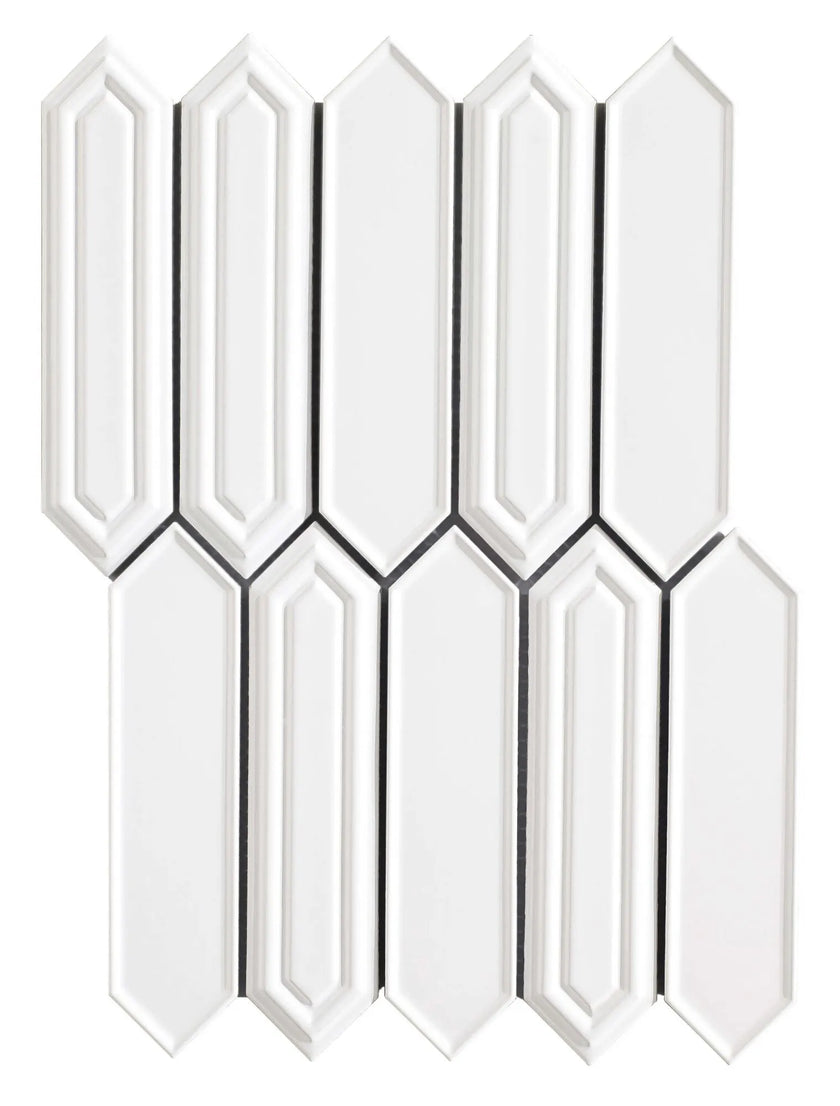 Carrelage Cevica Mallas 25,5x35,3 Malla Sevilla Blanco