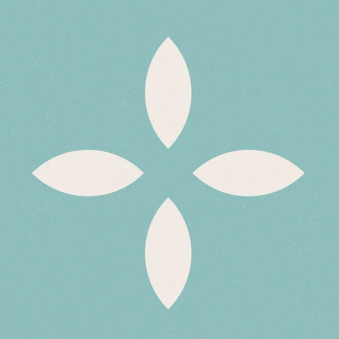 Carrelage Cevica Tender 4,6x4,6 Taco Pastel Turquoise