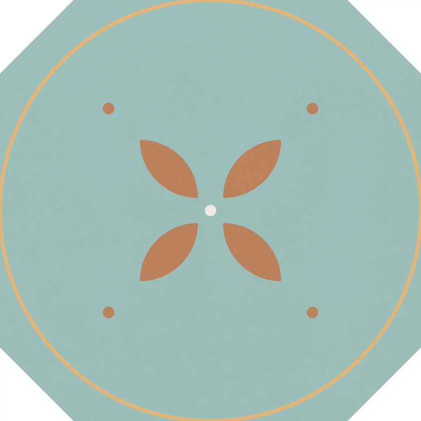 Carrelage Cevica Tender 20x20 Dec. Pastel Turquoise (Oct)