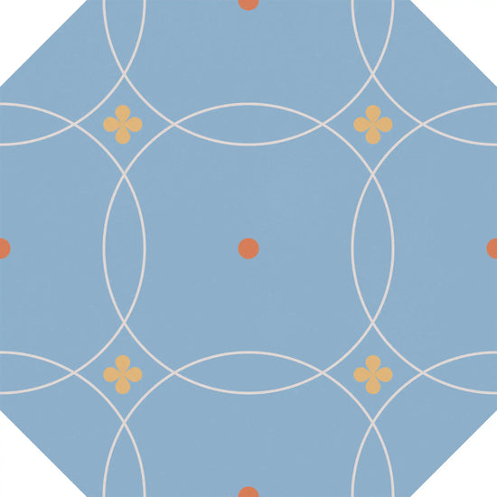 Carrelage Cevica Tender 20x20 Dec. Sky Blue (Octagon)