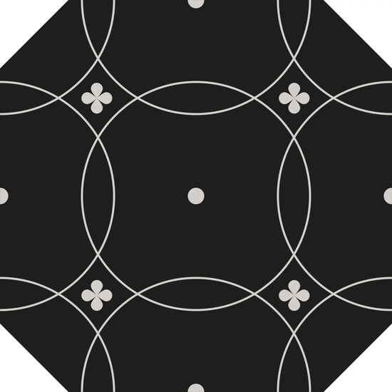 Carrelage Cevica Tender 20x20 Dec. 1 Black & White (Oct)