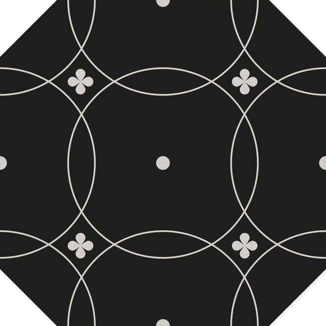 Carrelage Cevica Tender 20x20 Dec. 1 Black & White (Oct)