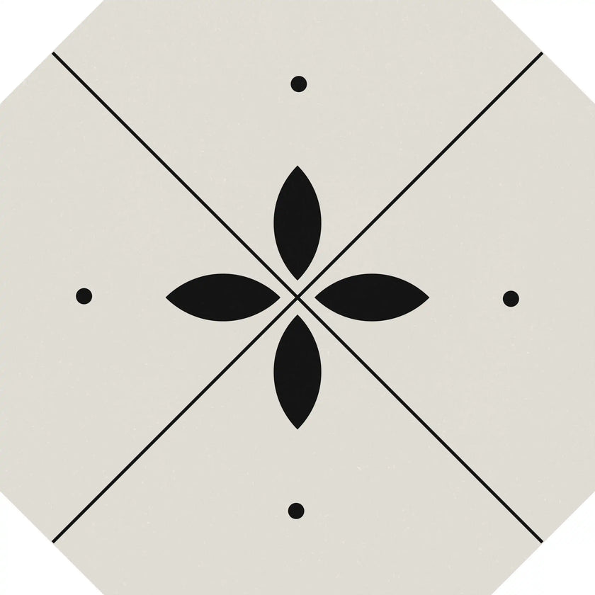 Carrelage Cevica Tender 20x20 Dec. 4 Black & White (Oct)