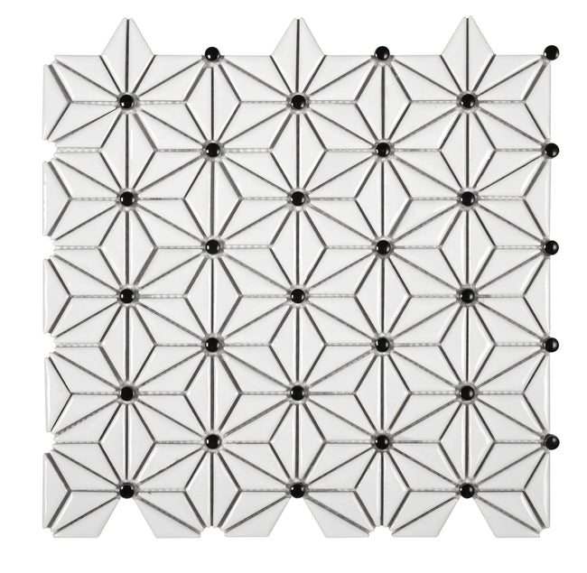 Carrelage Cevica Mallas 29x30 Malla Tokyo White