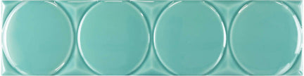 Carrelage Cevica Waves 11,25x45 Circle Seafoam