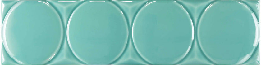 Carrelage Cevica Waves 11,25x45 Circle Seafoam