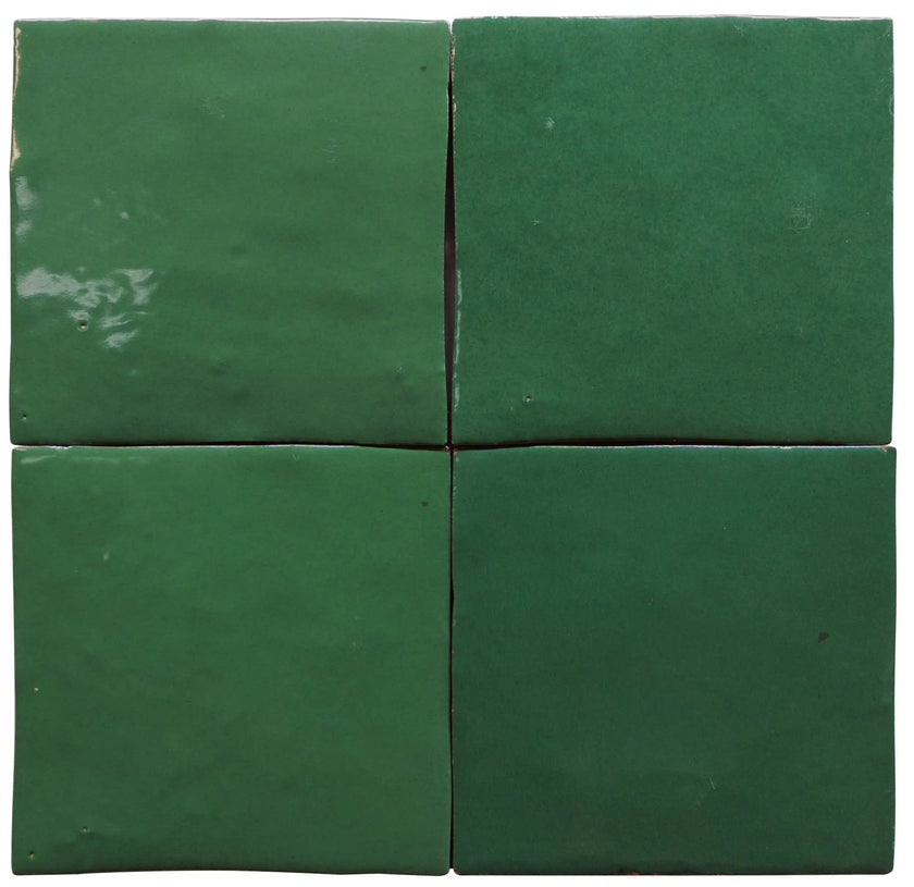 Carrelage Cevica Zelij 10x10 Verde Botella