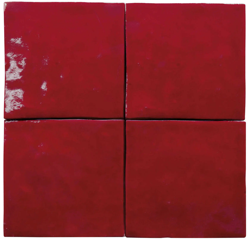 Carrelage Cevica Zelij Special 10x10 Rojo Antiguo