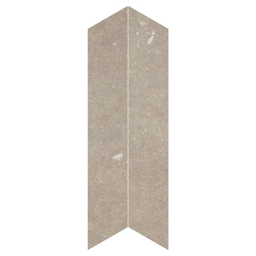 TERRATINTA Norlith Shore Taupe (chevron) 10x53 cm