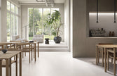 Carrelage effet béton Cerdomus Cohesa Bianco