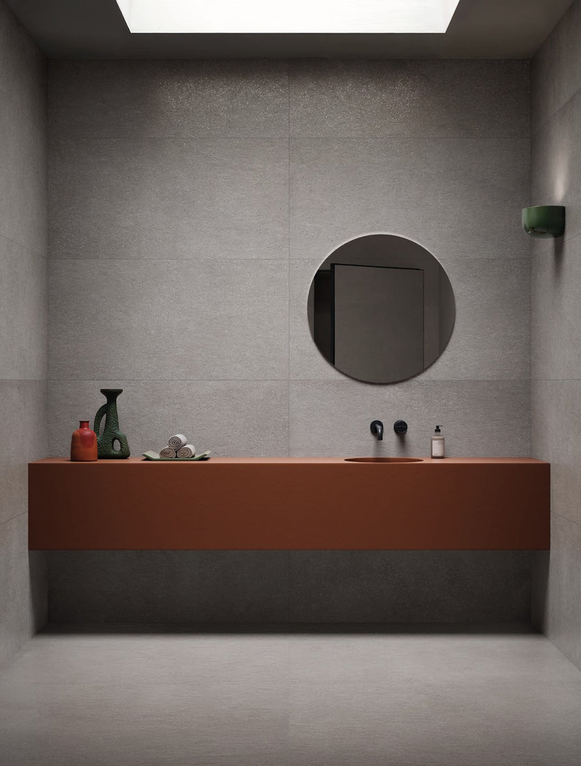 Carrelage effet béton Cerdomus Cohesa — ambiance 5