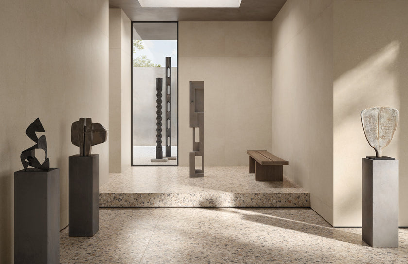 Carrelage effet béton Cerdomus Cohesa Sabbia