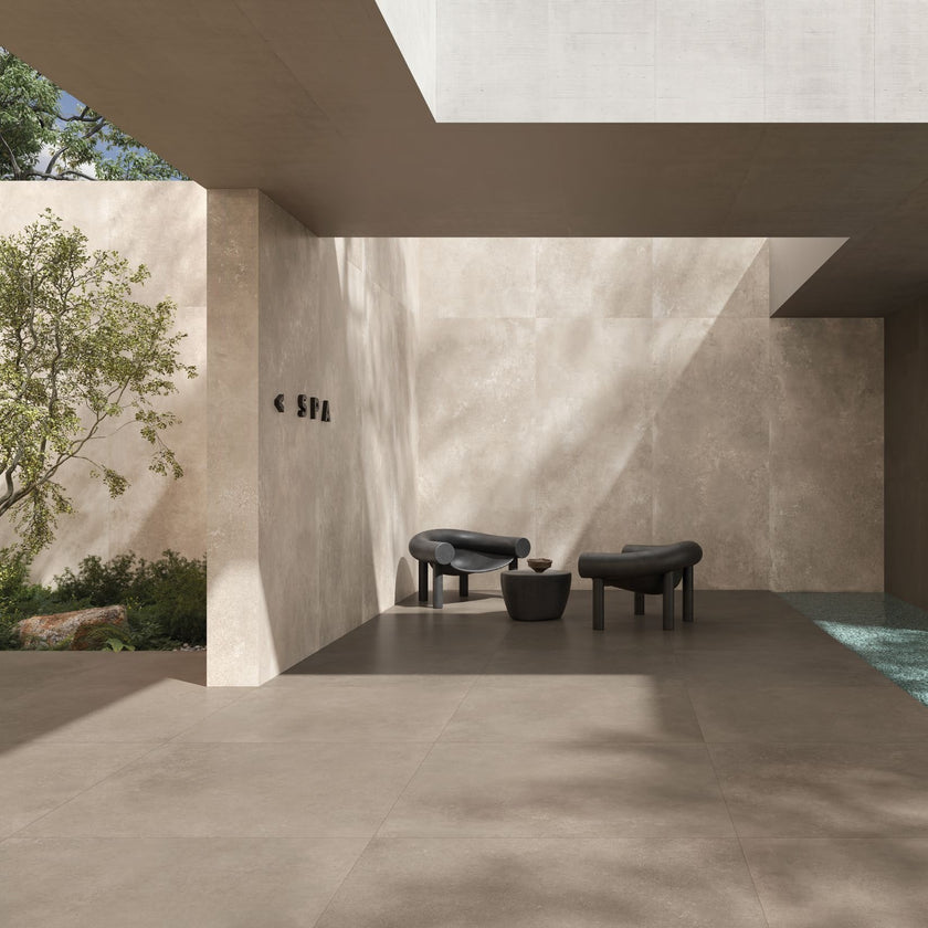 Carrelage effet béton Cerdomus Concrete Art Avorio