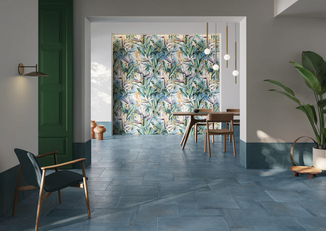 Carrelage effet terre cuite Cerdomus Crete Cobalto