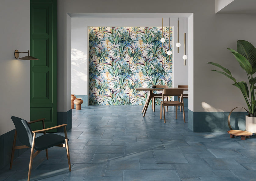 Carrelage effet terre cuite Cerdomus Crete Cobalto