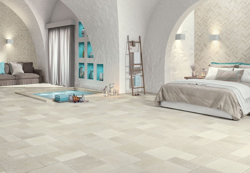 Carrelage effet pierre Cerdomus Effetto P.di Ostuni — ambiance 5