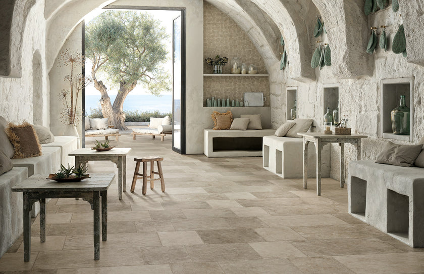 Carrelage effet pierre Cerdomus Effetto P.di Trani Tufo