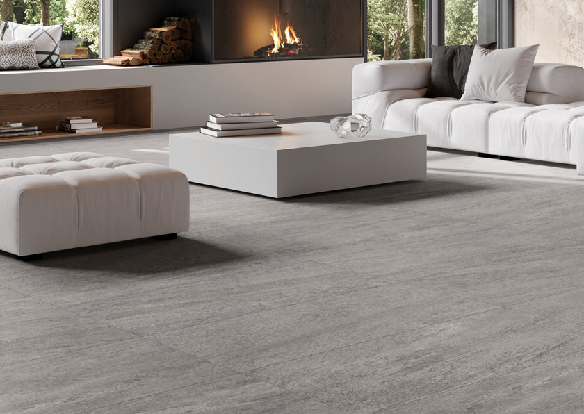 Carrelage effet pierre Cerdomus Element Grey