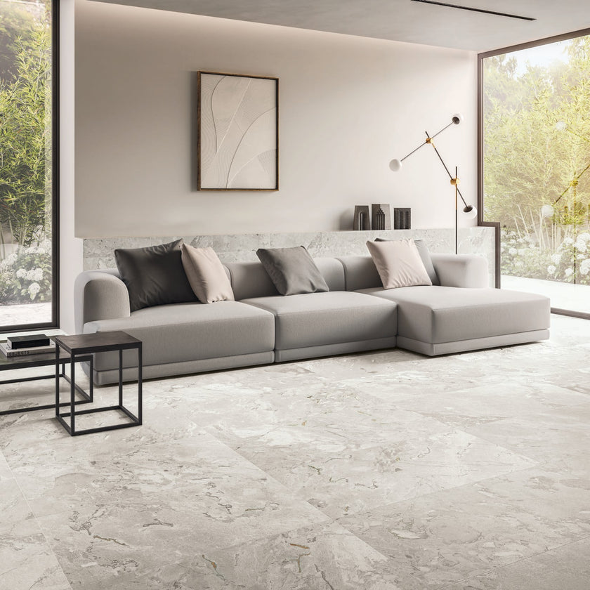 Carrelage effet pierre Cerdomus Karnis — ambiance 4