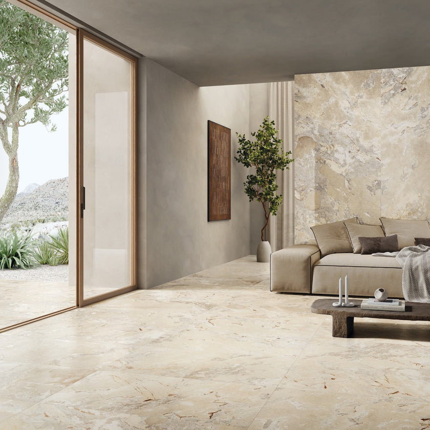 Carrelage effet pierre Cerdomus Karnis — ambiance 5