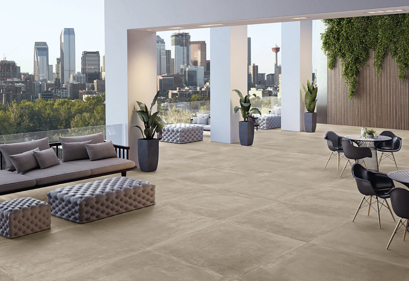 Carrelage effet béton Cerdomus LeGarage — ambiance 2