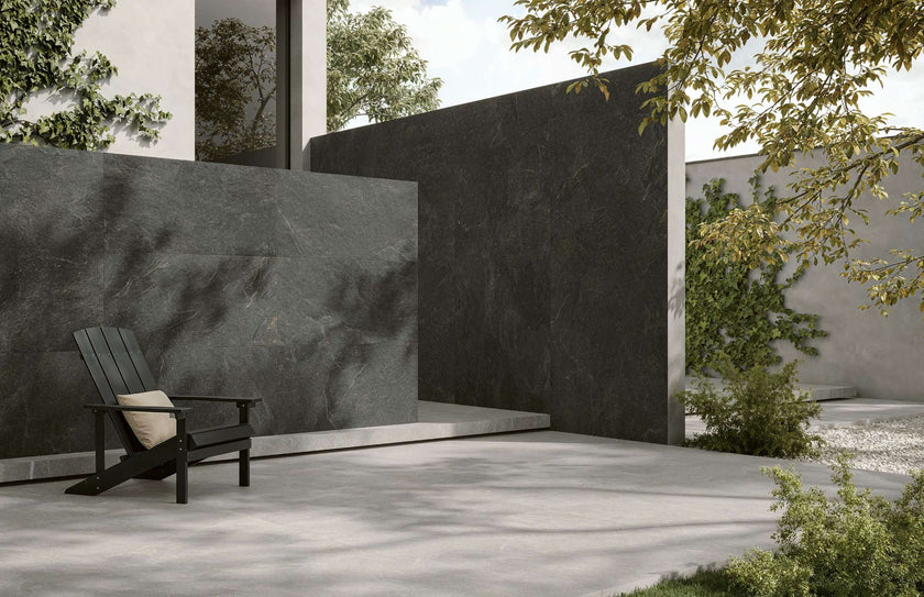 Carrelage effet pierre Cerdomus Moonstone — ambiance 1