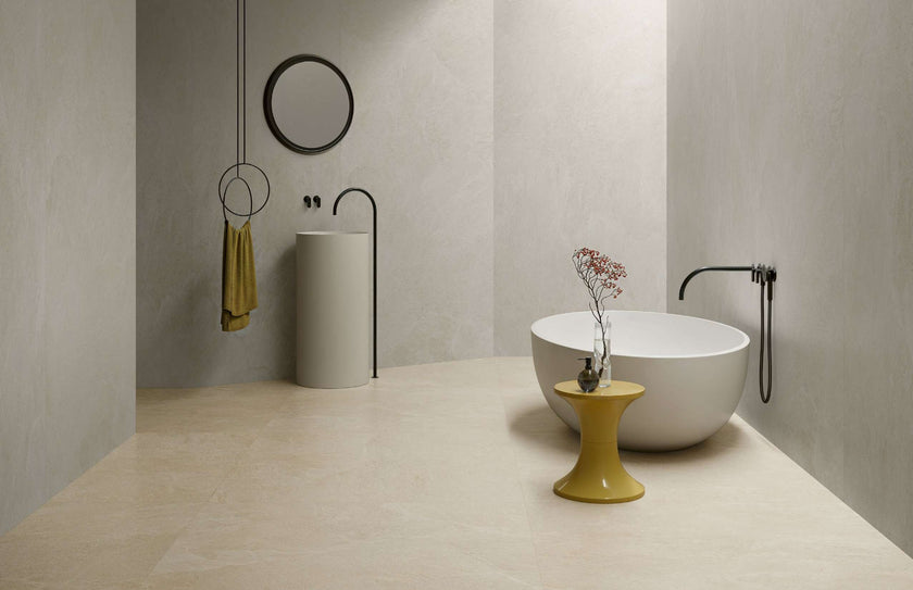 Carrelage effet pierre Cerdomus Moonstone Cream