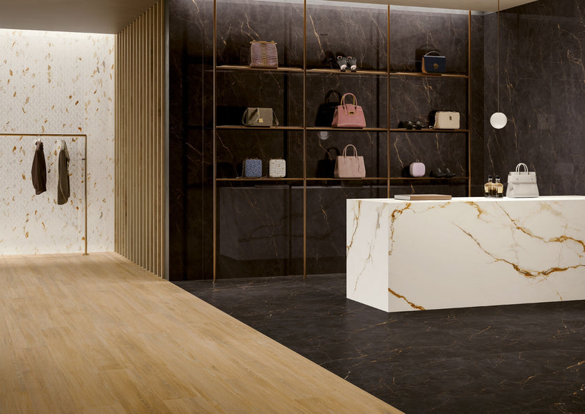 Carrelage effet marbre Cerdomus Omnia — ambiance 5