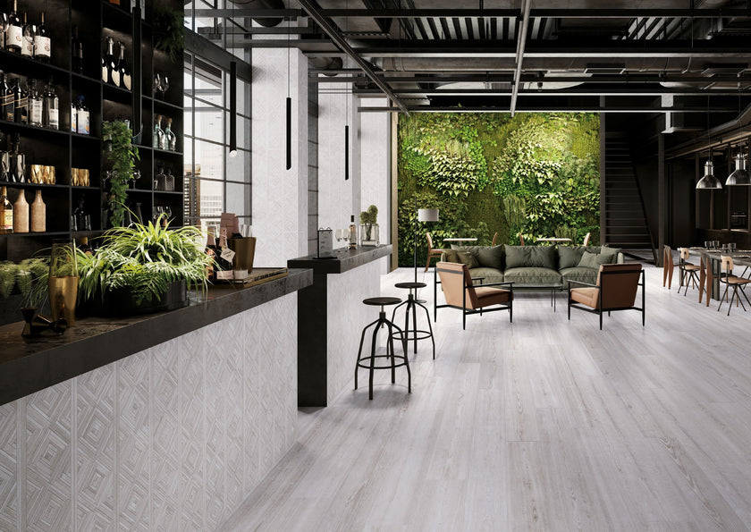 Carrelage effet bois Cerdomus Opera Grey