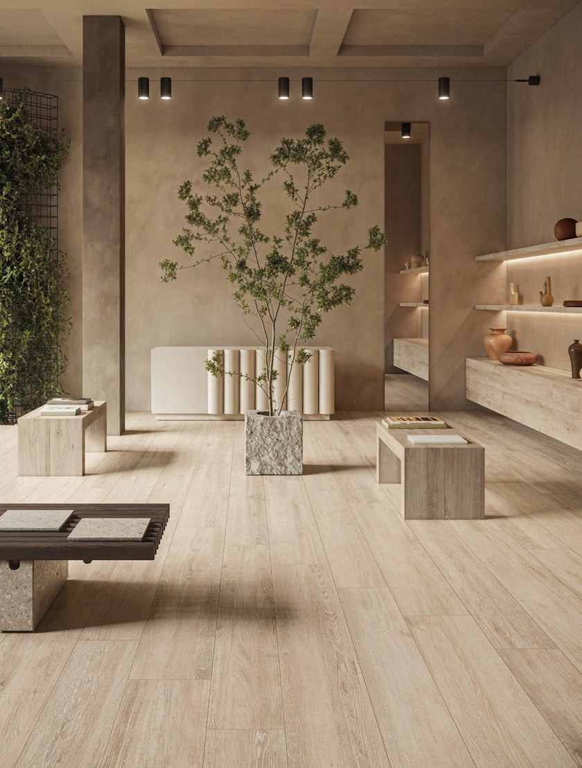 Carrelage effet bois Cerdomus Othello — ambiance 5