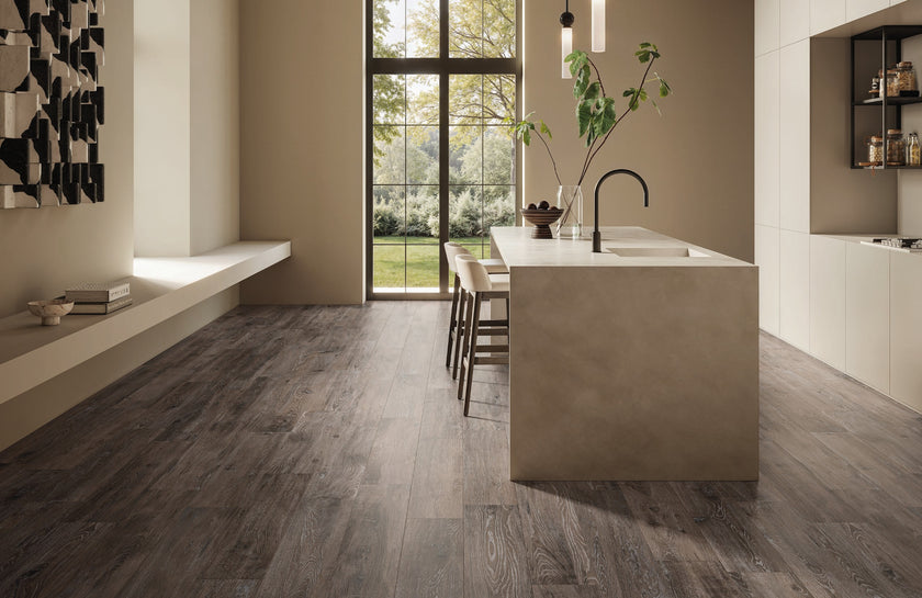 Carrelage effet bois Cerdomus Othello Charcoal