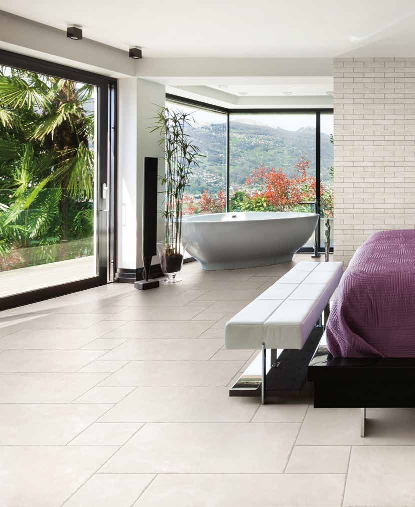 Carrelage effet pierre Cerdomus Pietra d'Assisi — ambiance 7