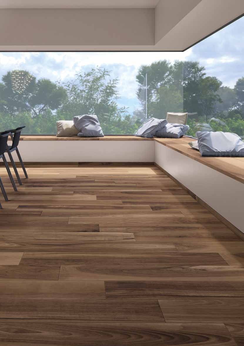 Carrelage effet bois Cerdomus Privé — ambiance 1