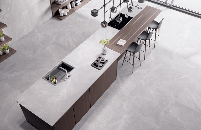 Carrelage effet marbre Cerdomus Pulpis — ambiance 2
