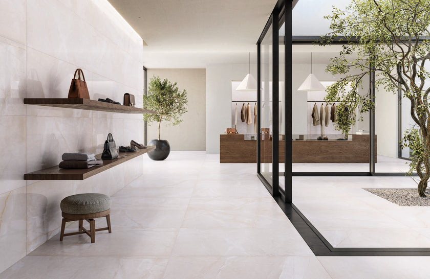 Carrelage effet marbre Cerdomus Pulpis — ambiance 3