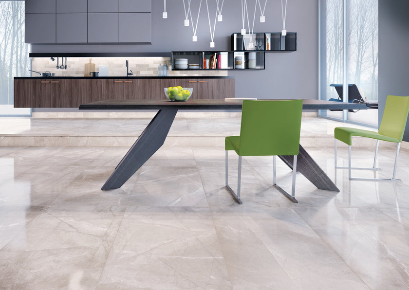Carrelage effet marbre Cerdomus Pulpis Tortora