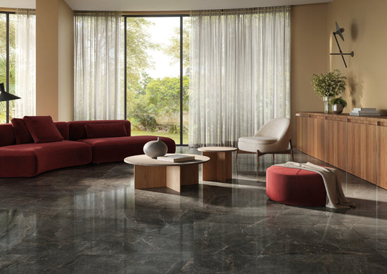 Carrelage effet marbre Cerdomus Sybil Black