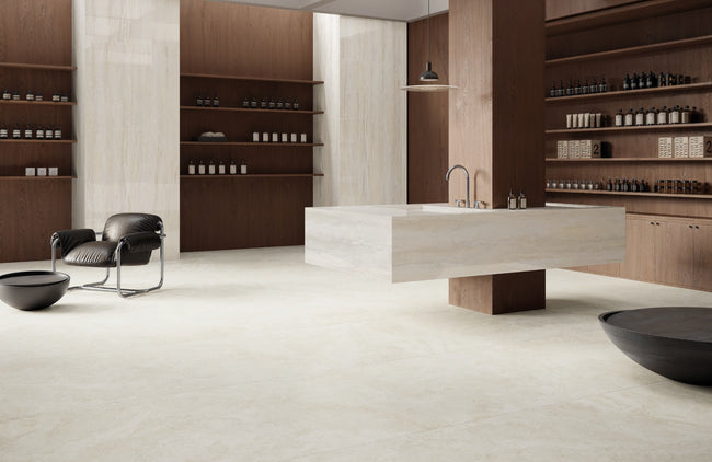 Carrelage effet pierre Cerdomus Tibur — ambiance 1