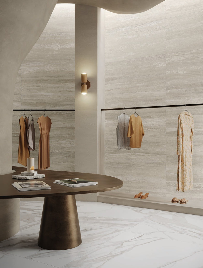 Carrelage effet pierre Cerdomus Tibur Grigio Vein