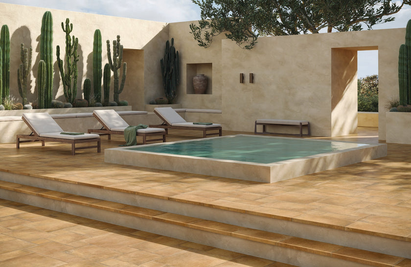 Carrelage effet terre cuite Cerdomus Valdorcia — ambiance 2