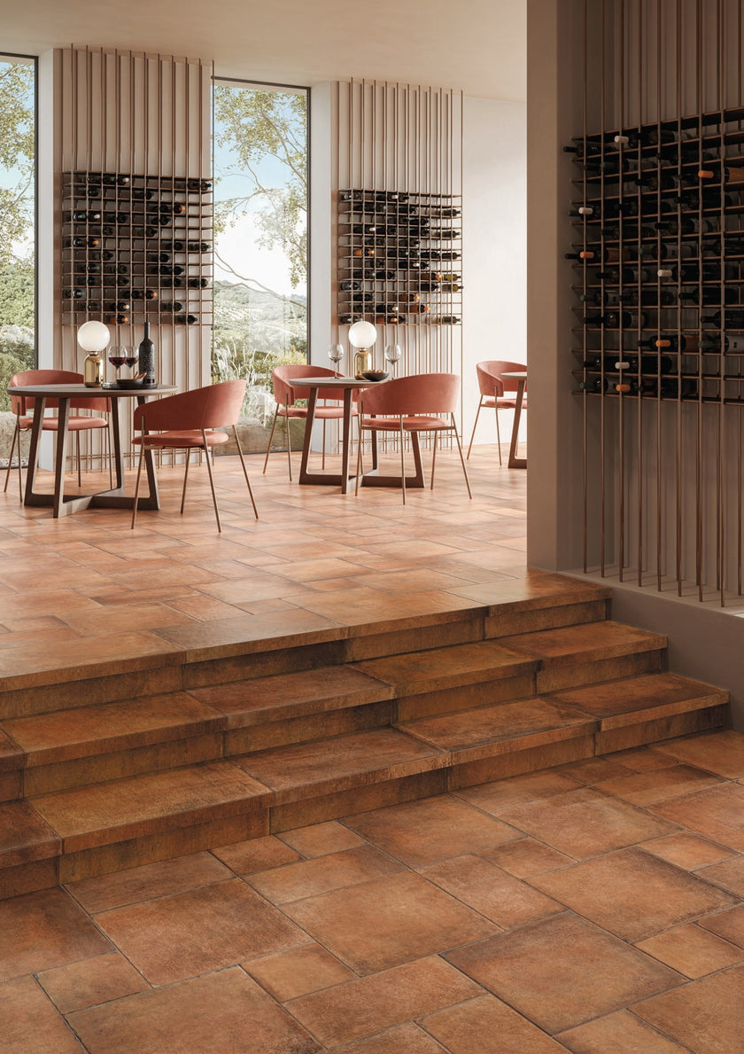 Carrelage effet terre cuite Cerdomus Valdorcia — ambiance 5