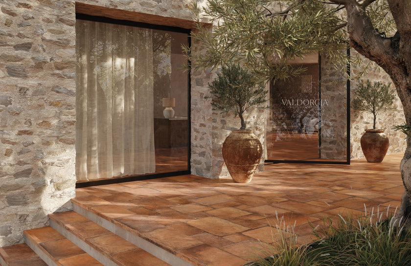 Carrelage effet terre cuite Cerdomus Valdorcia — ambiance 3
