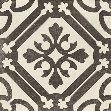 Carrelage Elios D_esign Evo DEC.P.DUCALE B&W SOGG.B 20x20 cm — packshot carreau, réf. 079D60B