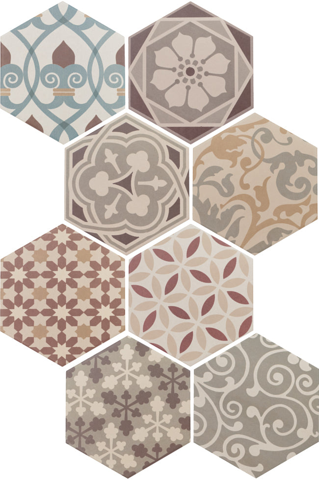 Carrelage Hexatile 17,5 x 20 cm Harmony Colours