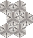 Carrelage Hexatile 17,5 x 20 cm Nature B&W