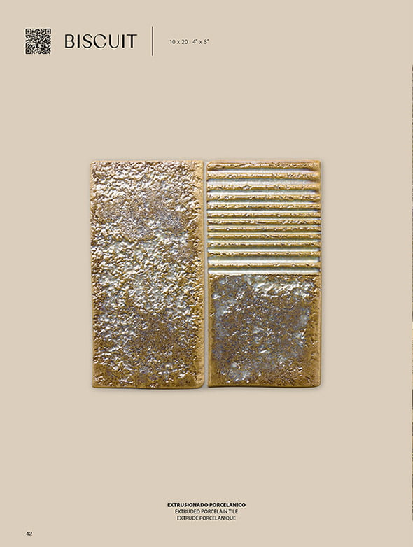 Calepinage de la collection Natucer Biscuit