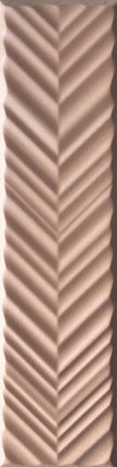 Carrelage Elios Dust Chevron Blush 5x20 cm — packshot carreau, réf. 03E5C30